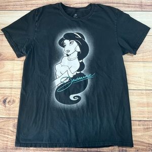 Jasmine From Aladdin T-Shirt Women's Size Large (42-44) Black Disney